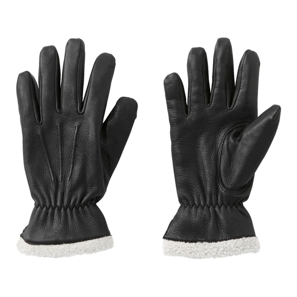 LL Bean Women's Deer Skin Gloves Size Medium NWT Black - Picture 1 of 2